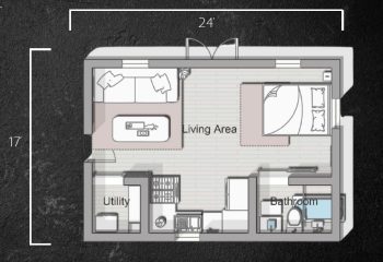 Studio floorplan